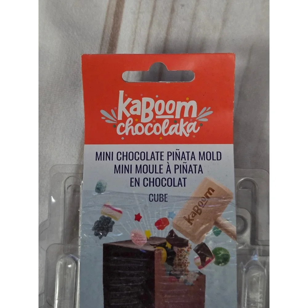 American Crafts Kaboom Chocolaka Mini Chocolate Pinata Mold Cube 5pc 369275